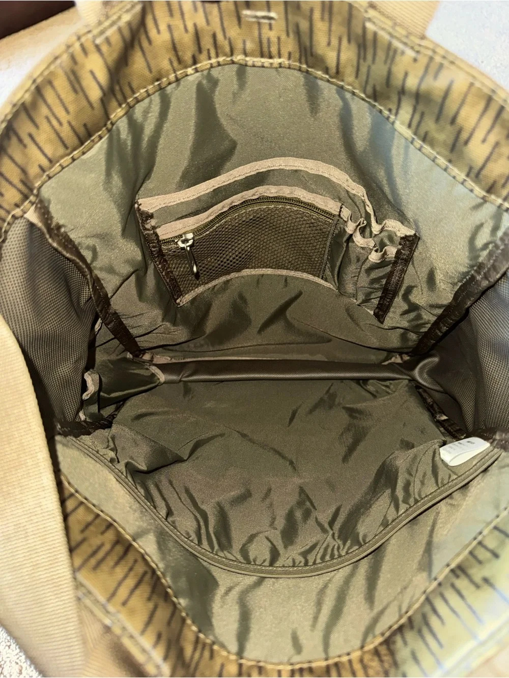 Gorpcore Japan Exclusive North Face Tote Backpack, 2 Way Tote-Pack in Green Camo